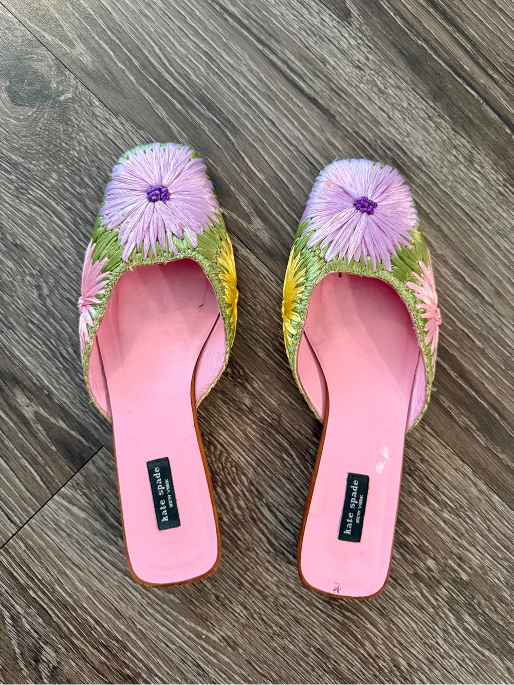 Kate Spade Vintage Floral Straw Mules - Picture 5 of 8
